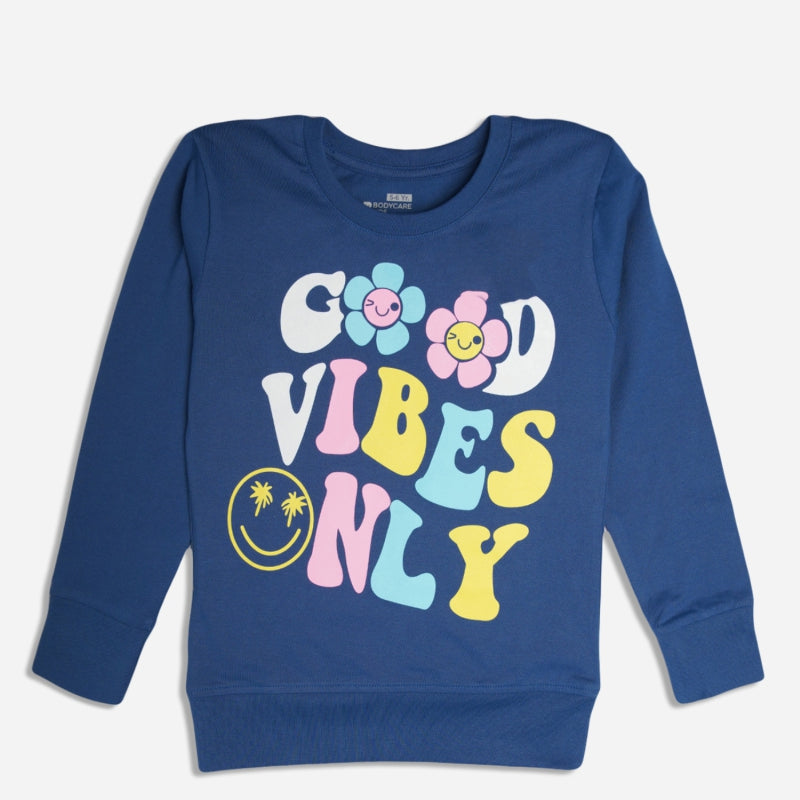 Bodycare Girls Tshirts Round Neck Elemental Blue