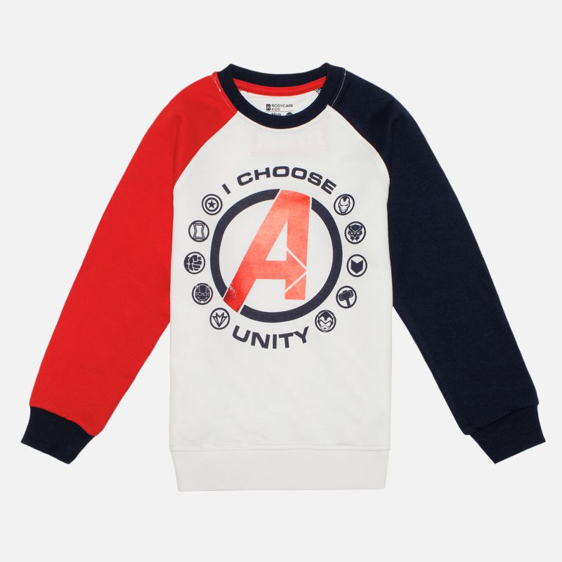 Bodycare Avengers Boys Sweatshirt - White
