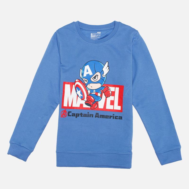 Bodycare Avengers Boys Sweatshirt - American Blue