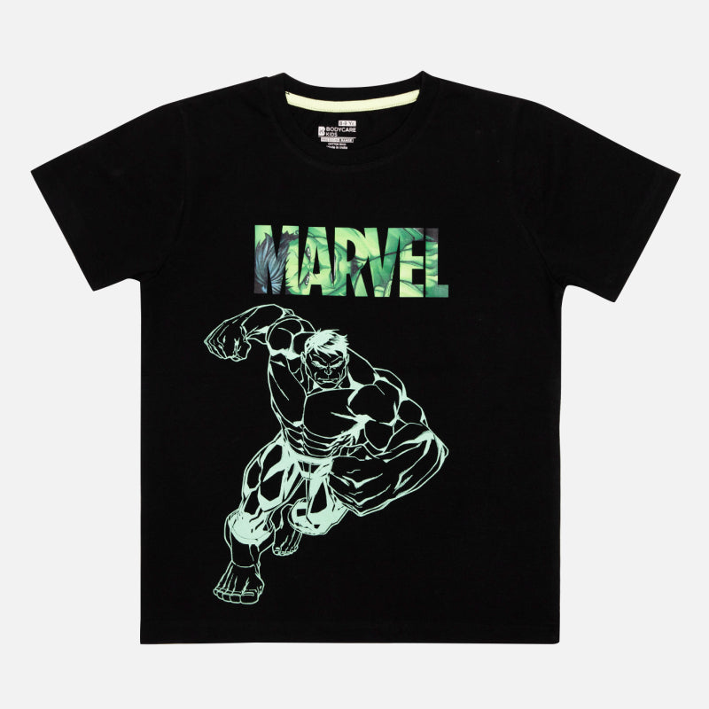 Bodycare Avengers Boys Tshirt Solid - Black