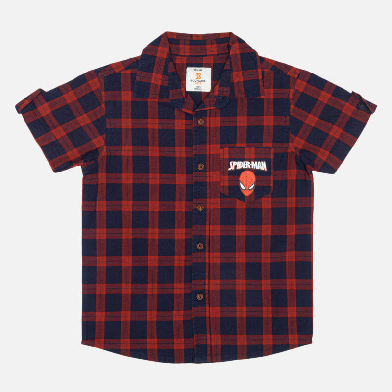 Bodycare Spiderman Boys Shirt Solid - Print 1