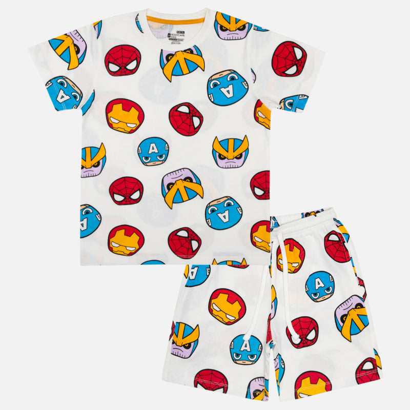 Bodycare Avengers Boys Set - Off White