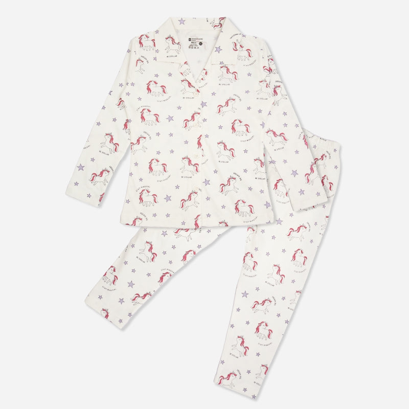 Bodycare Girls Night Suits White
