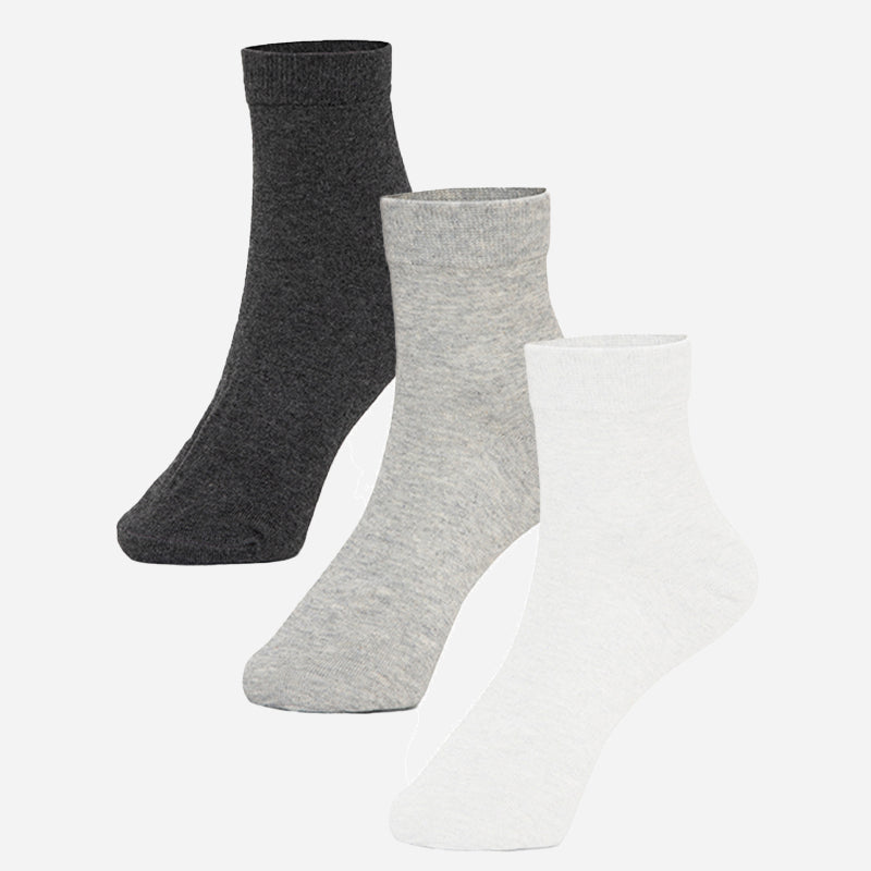Bodycare Ankle Length Cotton Blend Men Socks Pack of 3 Soft Breathable Stretchable Everyday Wear Casual Use Comfortable Durable Stylish Assorted Colors
