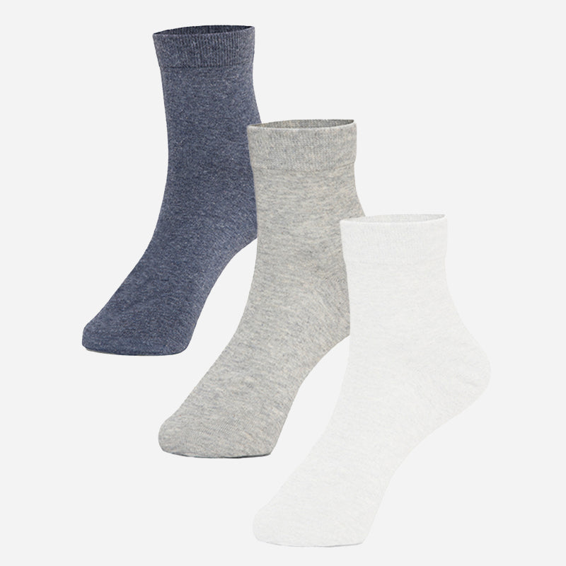 Bodycare Ankle Length Cotton Blend Men Socks Pack of 3 Soft Breathable Stretchable Everyday Wear Casual Use Comfortable Durable Stylish Assorted Colors