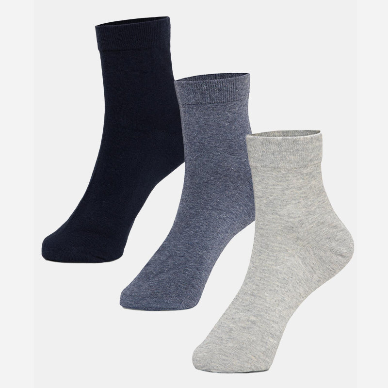 Bodycare Ankle Length Cotton Blend Men Socks Pack of 3 Soft Breathable Stretchable Everyday Wear Casual Use Comfortable Durable Stylish Assorted Colors