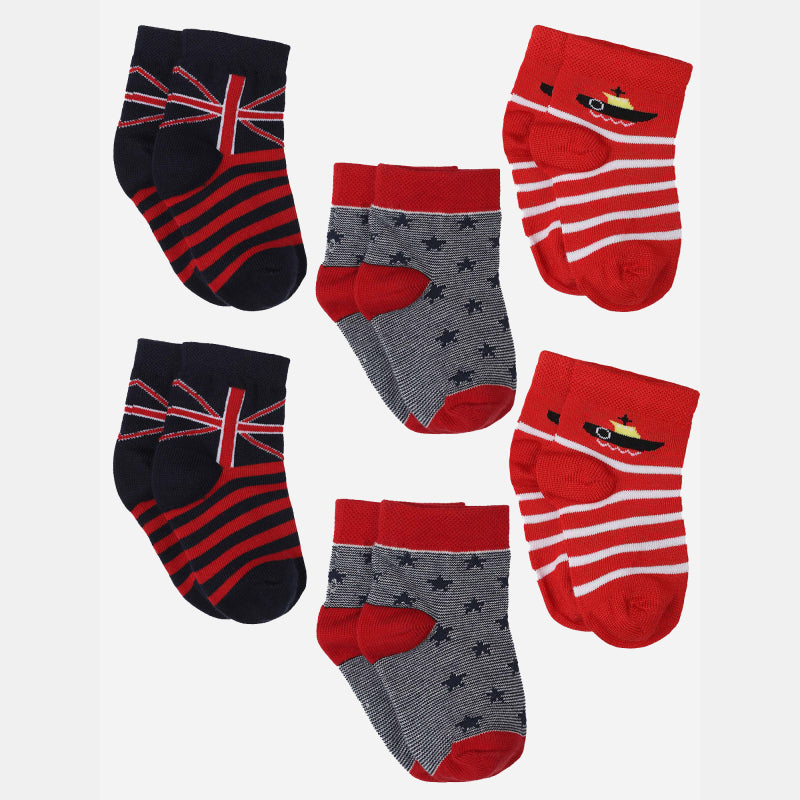 Bodycare Kids Ankle Length Socks Pack of 4 Cotton Soft Stretchable Comfortable Antibacterial Moisture Wicking Socks Sports Casual Use