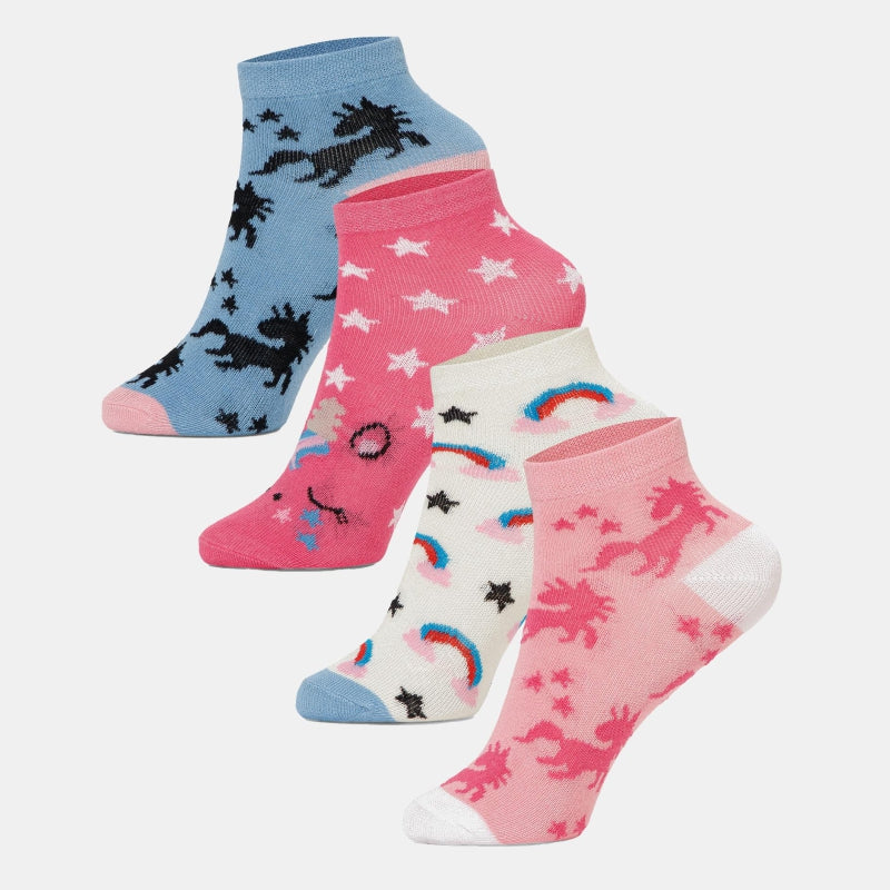 Bodycare Girls Ankle Length Socks Blue