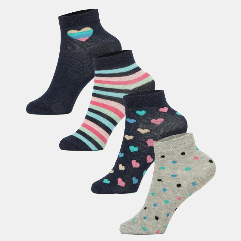 Bodycare Girls Ankle Length Socks Print1