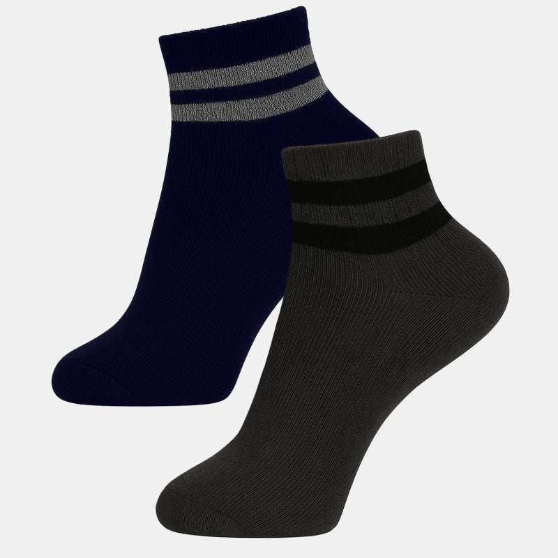 Bodycare Mens Cotton Blend Men's Ankle Length Socks Pack of 2 Soft, Breathable & Stretchable  Comfortable  Durable, Easy Wash & Multipurpose Use for Office, Gym, Sports & Casual Outfits