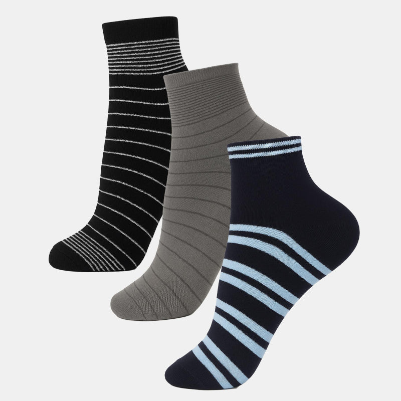 Bodycare Mens Cotton Blend Men's Ankle Length Socks Pack of 3 Soft, Breathable & Stretchable  Comfortable  Durable, Easy Wash & Multipurpose Use for Office, Gym, Sports & Casual Outfits