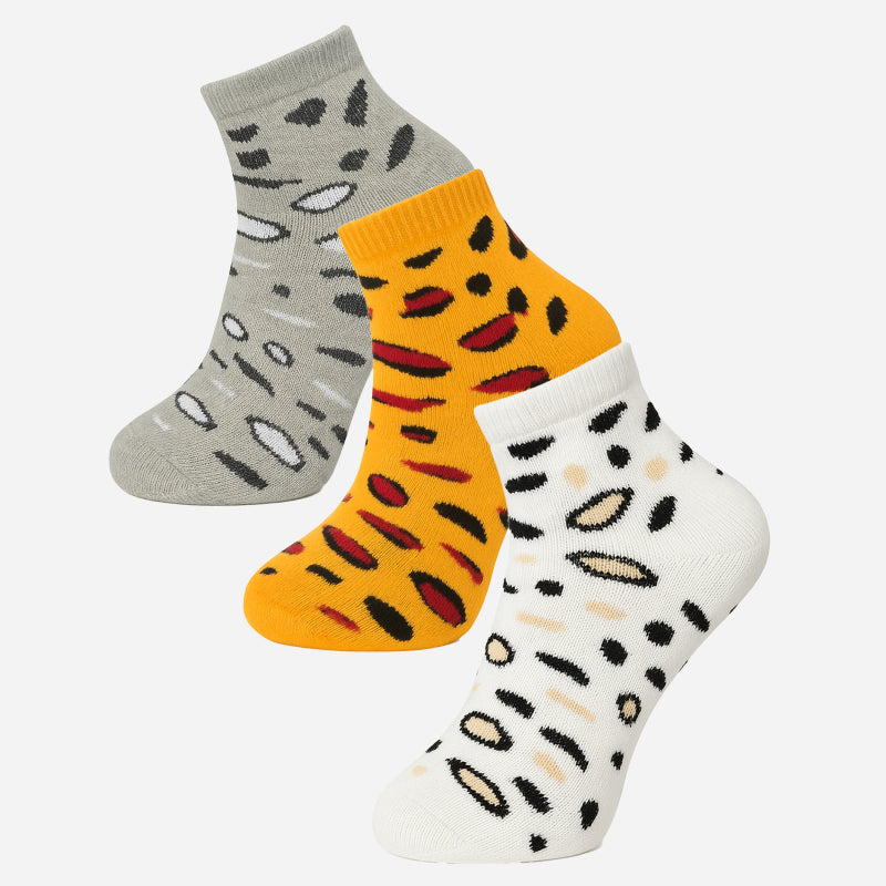 BODYCARE Womens Cotton Blend Ankle Length Socks Pack of 3 Soft, Breathable & Stretchable  Comfortable  Durable, Easy Wash Multipurpose Socks for Ladies  Casual, Sports, Gym & Travel