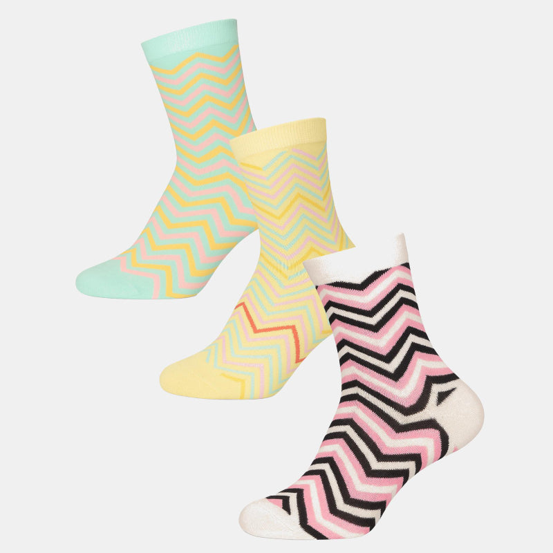 BODYCARE Womens Cotton Blend Ankle Length Socks Pack of 3 Soft, Breathable & Stretchable  Comfortable  Durable, Easy Wash Multipurpose Socks for Ladies  Casual, Sports, Gym & Travel