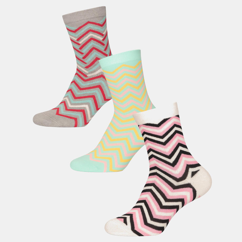 BODYCARE Womens Cotton Blend Ankle Length Socks Pack of 3 Soft, Breathable & Stretchable  Comfortable  Durable, Easy Wash Multipurpose Socks for Ladies  Casual, Sports, Gym & Travel