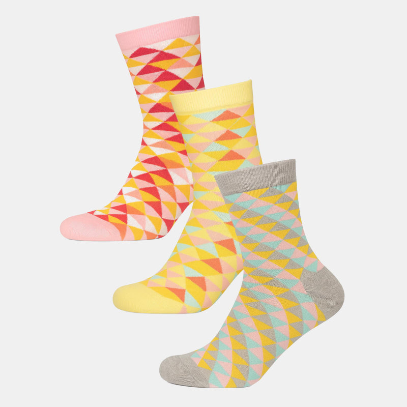 BODYCARE Womens Cotton Blend Ankle Length Socks Pack of 3 Soft, Breathable & Stretchable  Comfortable  Durable, Easy Wash Multipurpose Socks for Ladies  Casual, Sports, Gym & Travel