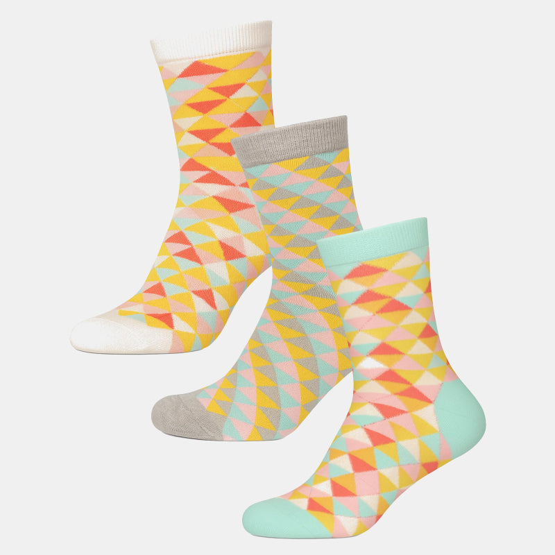 BODYCARE Womens Cotton Blend Ankle Length Socks Pack of 3 Soft, Breathable & Stretchable  Comfortable  Durable, Easy Wash Multipurpose Socks for Ladies  Casual, Sports, Gym & Travel