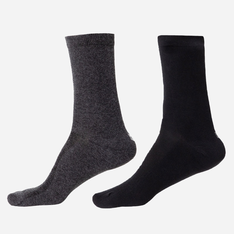 BODYCARE Men's Diabetic Crew Length Socks with Antibacterial Super Soft Cotton, Casual Socks Pack Of 2