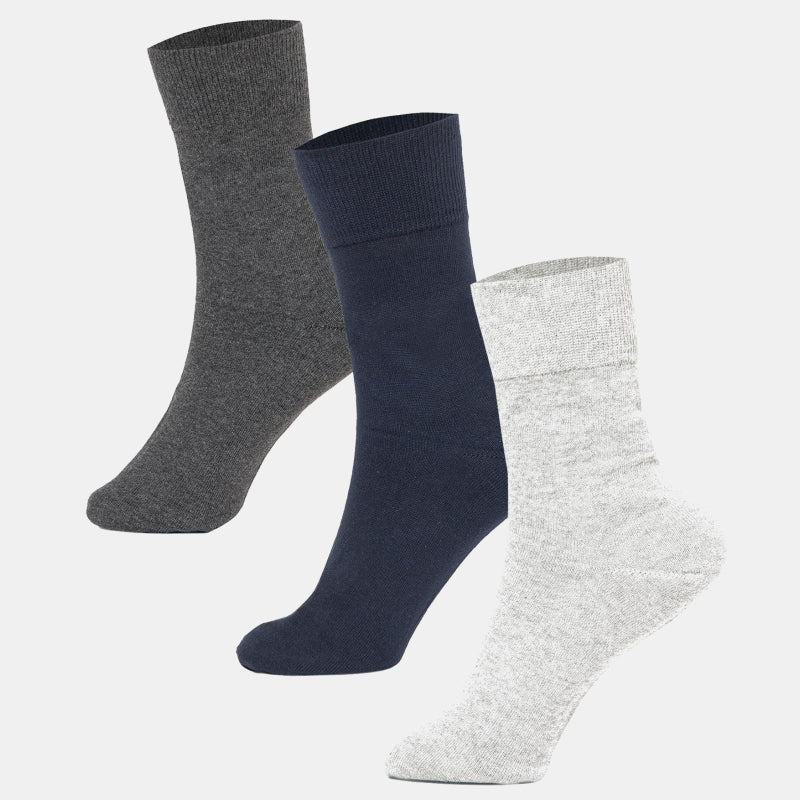 BODYCARE Womens Cotton Blend Crew Length Socks Pack of 3 Soft, Breathable & Stretchable  Comfortable  Durable, Easy Wash Multipurpose Socks for Ladies  Casual, Sports, Gym & Travel
