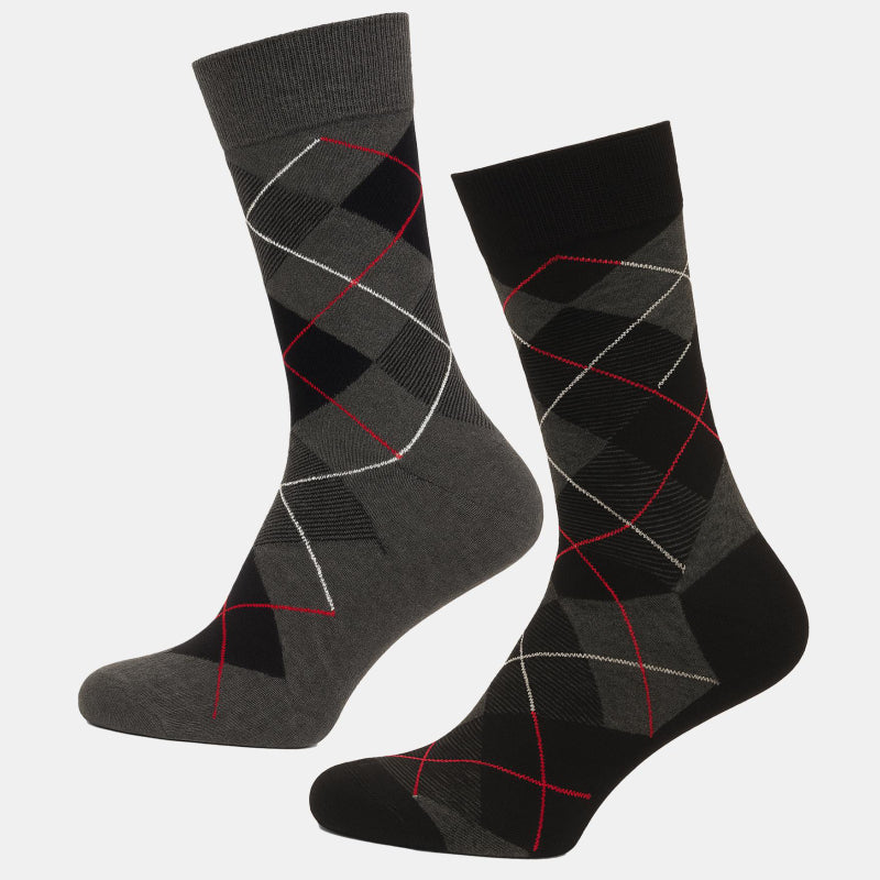 Bodycare Mens Cotton Blend Men's Crew Length Socks Pack of 2 Soft, Breathable & Durable  Stretchable Comfort Fit  for Office, Gym, Sports, Travel & Casual Outfits