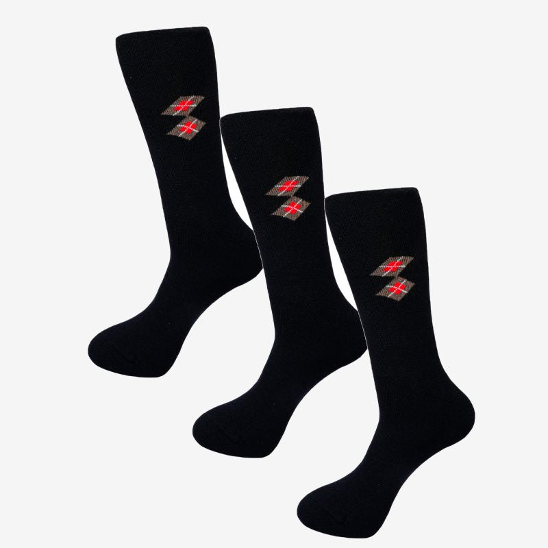 Bodycare Mens Mid Calf Length Solid Socks Pack Of 3
