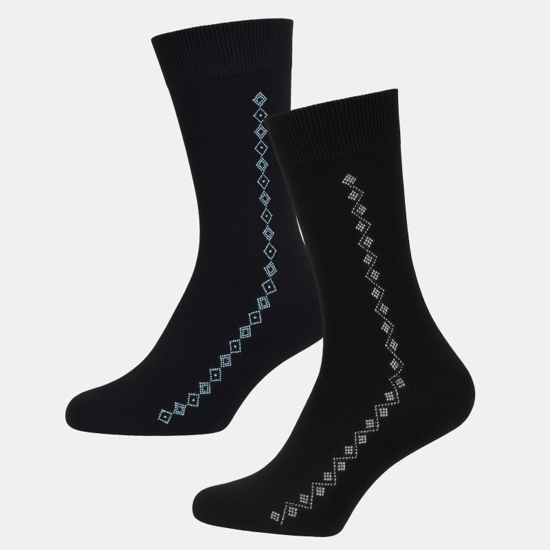 BODYCARE Mens Cotton Blend Men's Crew Length Socks Pack of 2 Soft, Breathable & Durable  Stretchable Comfort Fit  for Office, Gym, Sports, Travel & Casual Outfits