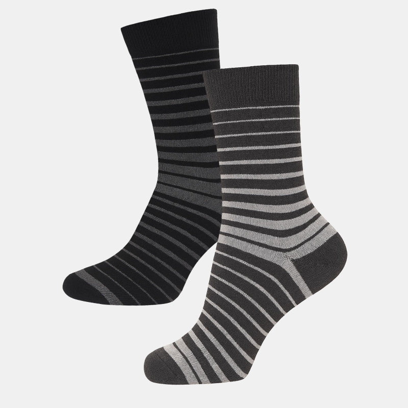 BODYCARE Mens Cotton Blend Men's Crew Length Socks Pack of 2 Soft, Breathable & Durable  Stretchable Comfort Fit  for Office, Gym, Sports, Travel & Casual Outfits