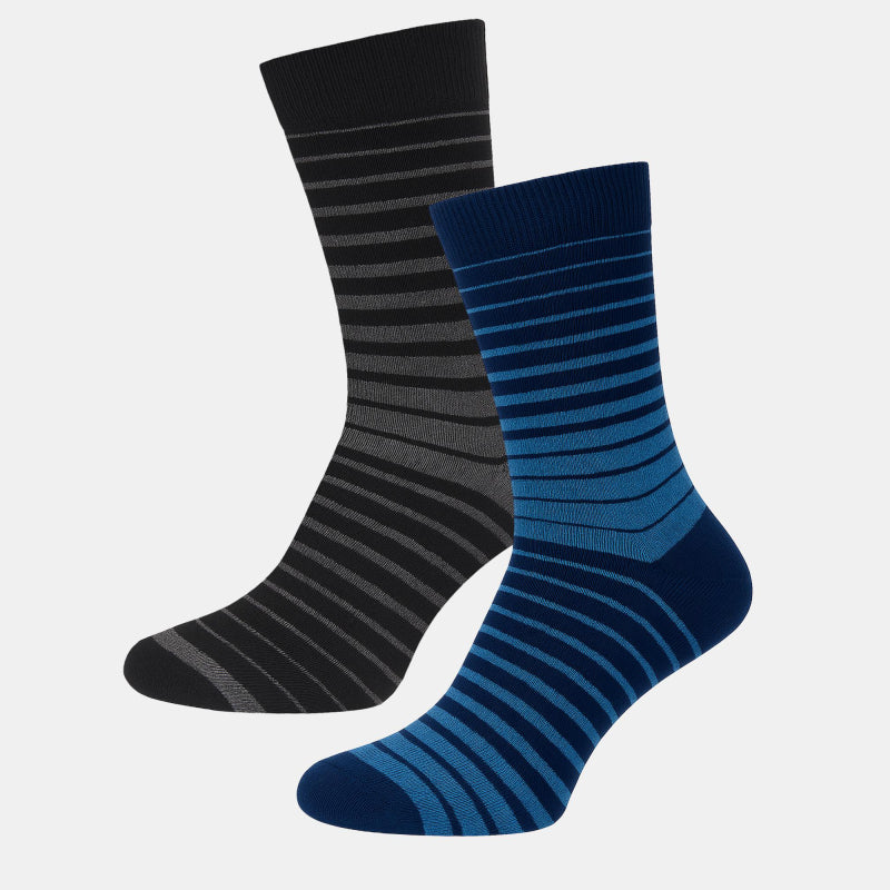 BODYCARE Mens Cotton Blend Men's Crew Length Socks Pack of 2 Soft, Breathable & Durable  Stretchable Comfort Fit  for Office, Gym, Sports, Travel & Casual Outfits