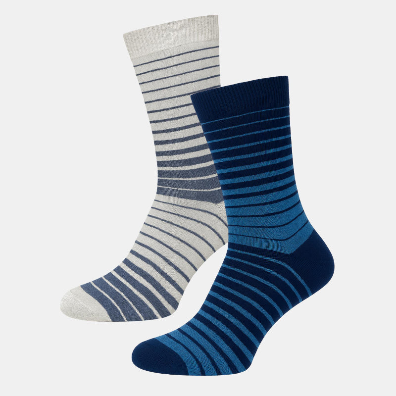 BODYCARE Mens Cotton Blend Men's Crew Length Socks Pack of 2 Soft, Breathable & Durable  Stretchable Comfort Fit  for Office, Gym, Sports, Travel & Casual Outfits