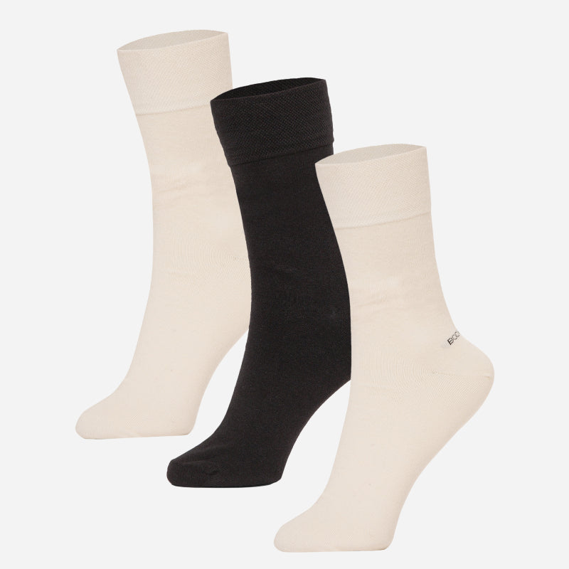 BODYCARE Mens Cotton Blend Men's Crew Length Socks Pack of 3 Soft, Breathable & Durable  Stretchable Comfort Fit  for Office, Gym, Sports, Travel & Casual Outfits