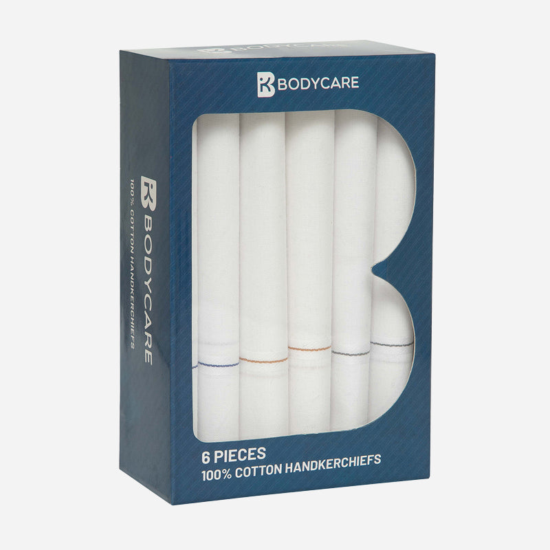 Bodycare Mens Cotton Handkerchief Pack Of 6