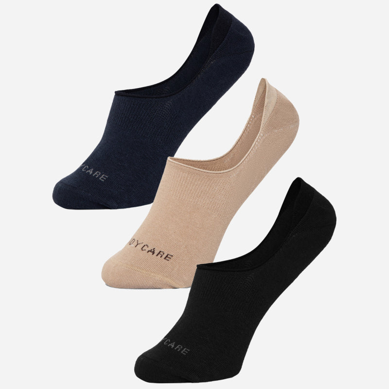 Bodycare Loafer Length Cotton Blend Men Socks Pack of 3 Soft Breathable Stretchable Everyday Wear Casual Use Comfortable Durable Stylish