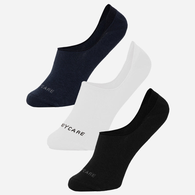 Bodycare Loafer Length Cotton Blend Men Socks Pack of 3 Soft Breathable Stretchable Everyday Wear Casual Use Comfortable Durable Stylish