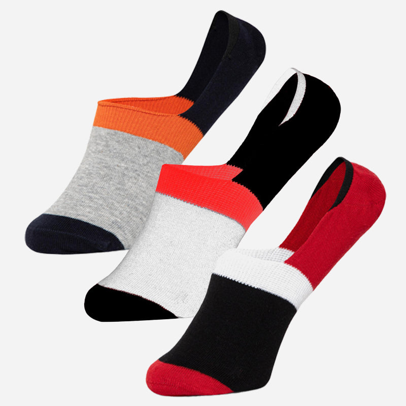 Bodycare Loafer Length Cotton Blend Men Socks Pack of 3 Soft Breathable Stretchable Everyday Wear Casual Use Comfortable Durable Stylish Assorted Colors