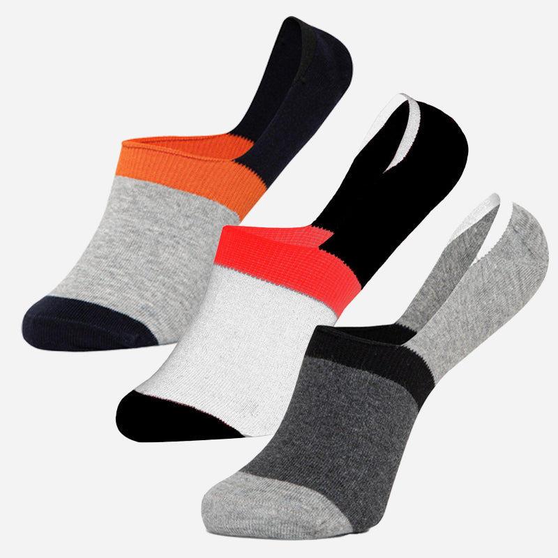 Bodycare Loafer Length Cotton Blend Men Socks Pack of 3 Soft Breathable Stretchable Everyday Wear Casual Use Comfortable Durable Stylish Assorted Colors