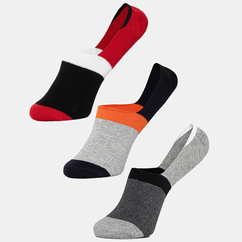 Bodycare Loafer Length Cotton Blend Men Socks Pack of 3 Soft Breathable Stretchable Everyday Wear Casual Use Comfortable Durable Stylish Assorted Colors
