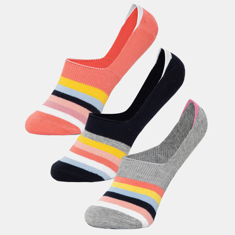 Bodycare Loafer Length Cotton Blend Women Socks Pack of 3 Soft Breathable Stretchable Everyday Wear Casual Use Comfortable Durable Stylish