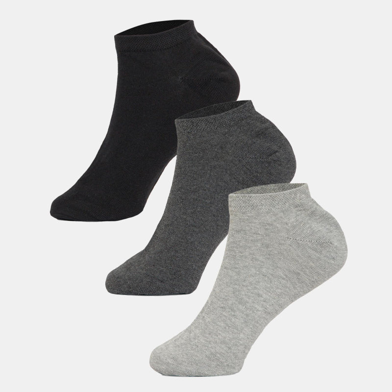 BODYCARE Mens Cotton Blend Men's Short Length Socks Pack of 3 Soft, Breathable & Stretchable  Comfortable  Durable, Easy Wash Multipurpose Socks for Sports, Gym, Travel & Casual Outfits
