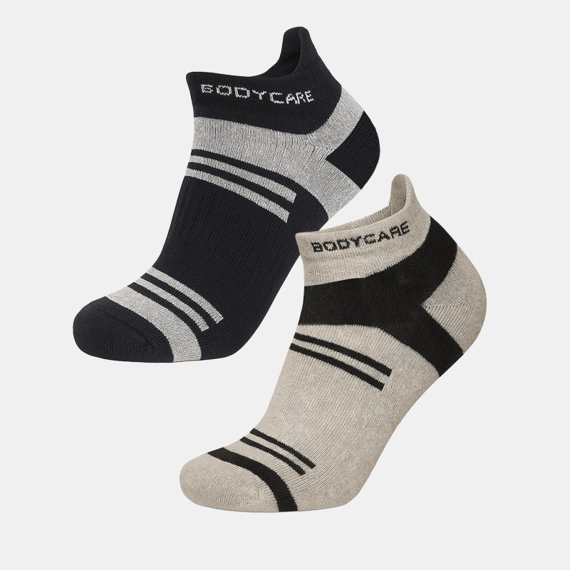 BODYCARE Mens Cotton Blend Men's Short Length Socks Pack of 2 Soft, Breathable & Stretchable  Comfortable  Durable, Easy Wash Multipurpose Socks for Sports, Gym, Travel & Casual Outfits