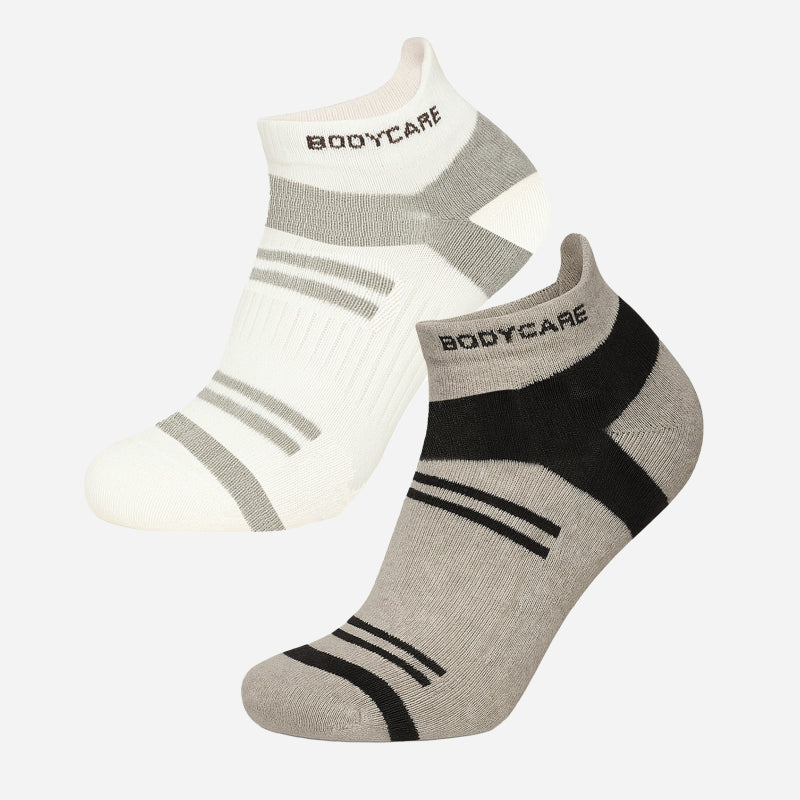 BODYCARE Mens Cotton Blend Men's Short Length Socks Pack of 2 Soft, Breathable & Stretchable  Comfortable  Durable, Easy Wash Multipurpose Socks for Sports, Gym, Travel & Casual Outfits