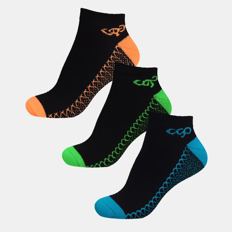 BODYCARE Womens Cotton Blend Ankle Length Socks Pack of 3 Soft, Breathable & Stretchable  Comfortable  Durable, Easy Wash Multipurpose Socks for Ladies  Casual, Sports, Gym & Travel