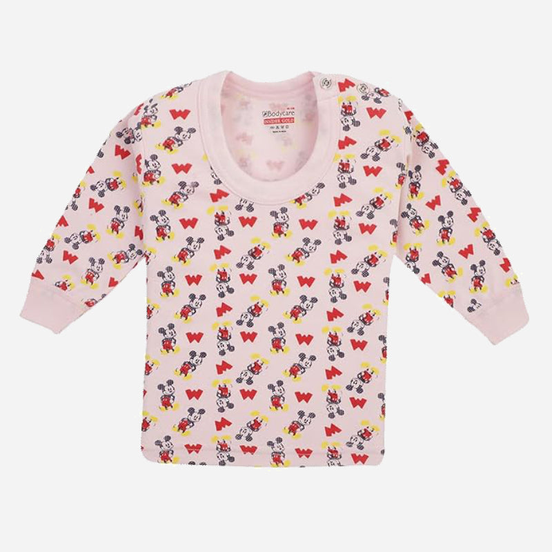 Gold Bodycare Mickey & Friends Boys Cotton Thermal Top Round Neck Full Sleeves Top