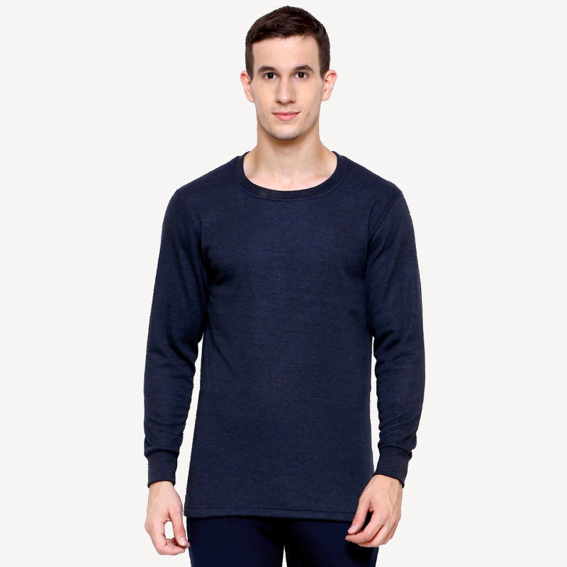 Gold+ Bodycare Heat MAX Men Fur Fleece Thermal Top – Round Neck, Full Sleeves, Very High Warmth (Pack Of 1)