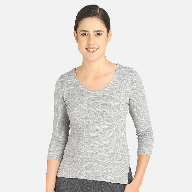 Quilt Bodycare Antibacterial Women Thermal Top Round Neck Full Sleeves Pack Of 1