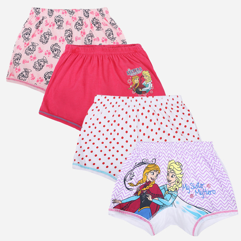 Bodycare Minnie & Friends Girls Boyshorts Pack Of 4